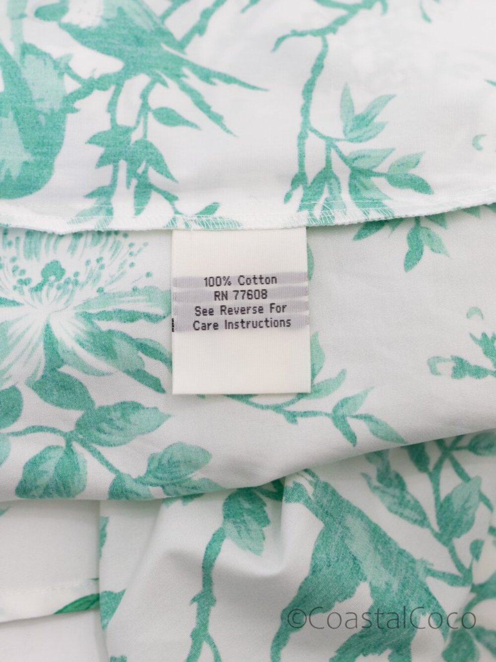 J.Peterman Green Toile 6 Midi Dress 100% Cotton Button Front Pockets Cottagecore - Picture 9 of 9